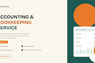 handle your financial accounting, reporting, and bookkeeping projects