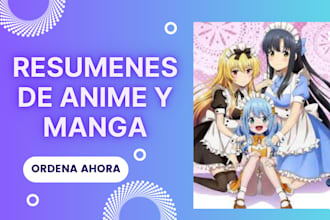 write recap scripts for anime, manga and movie recap video
