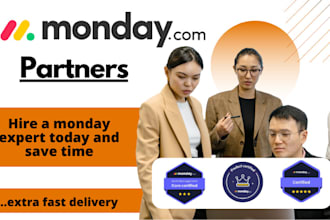 monday project, CRM, expert, com, dev, service, work, monday, automation, task