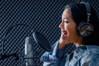 produce christian country gospel choir, pop, rock song as a female singer