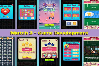 make match3 game similar to candy crush with different theme