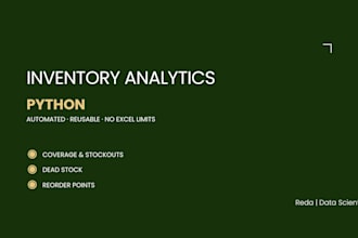do inventory analytics and supply chain data analysis with python