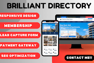 design directory listing website listing website brilliant directory website