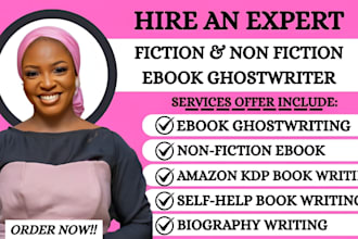 ebook ghostwriter, KDP book writer, ghost book writer, non fiction ghostwriter