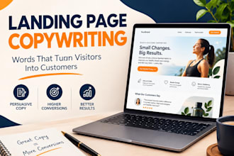 write a persuasive landing page copy