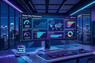 analyze your data using sql and power bi
