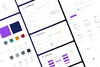 provide figma design system UI components kit