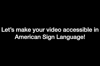 translate your video into american sign language