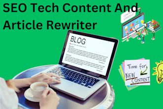 write rewrite and proofread SEO tech articles blog posts and ebooks