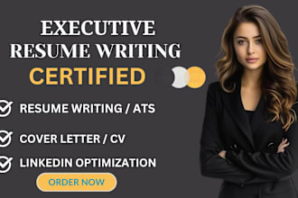 provide professional executive resume writing services
