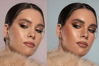 remove complex background and skin retouching in photoshop