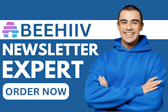 design beehiiv newsletter template beehive landing page setup beehiv account