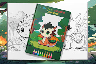 libros para colorear con portada listos para amazon KDP