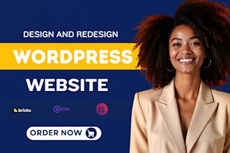 build wordpress website redesign with divi, elementor, astra pro, bricks builder
