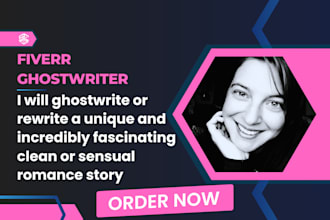 ghostwrite an outstanding romance story for you
