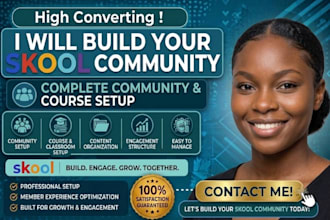 build a profitable skool community with course upload and onboarding