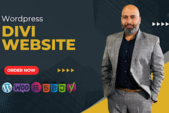 create wordpress divi website for personal portfolio
