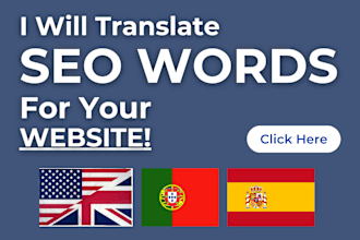 translate english SEO keywords for your business or website