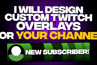 design custom animated overlays for your twitch channel