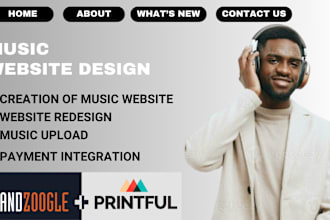 design and redesign your professional bandzoogle website