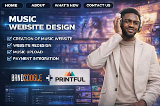 design and redesign your professional bandzoogle website