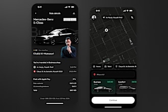 chauffeur service app, carpooling kids app, ticketing app, find parking space