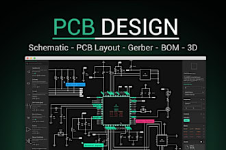 design pcb boards, schematics, and 3d models