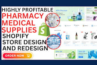 build profitable medical supplies shopify dropshipping store pharmacy website