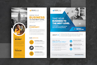 create professional, eye catching corporate business flyers