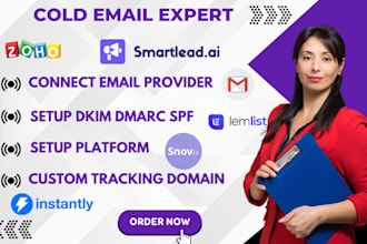 setup instantly ai snovio lemlist for cold email outreach