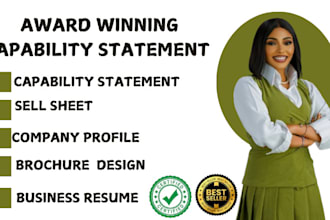 a design federal government capability statement, business capability statement
