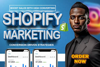 boost shopify marketing sales, promote shopify store, manage ecommerce store