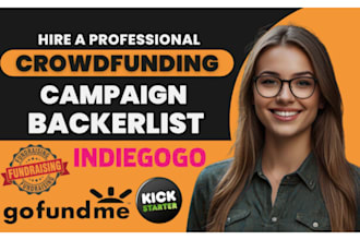 generate donor or backer lists for gofundme kickstarter and indiegogo
