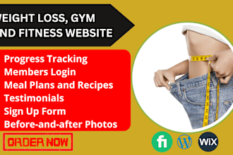design weight loss health supplement and fitness yoga medical spa gym website