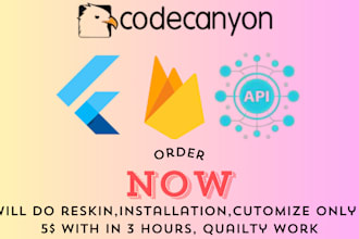reskin flutter app in just 3 hour in 5 dollors