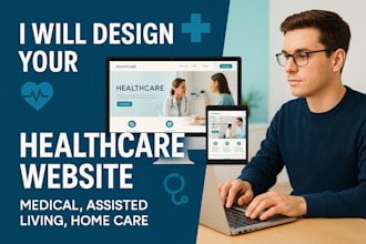 design website for doctors clinic, dentists, medical and health fitness