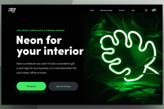 build selling neon sign website neon dropshipping store neon shopify store
