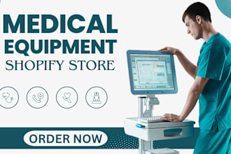 design medical equipment shopify store healthcare pharmacy store doctor website