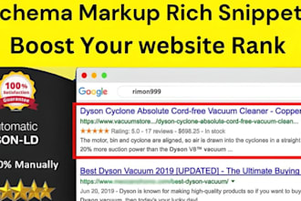 add schema markup rich snippets on shopify, wix, wordpress