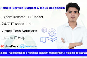 remote service support and fix any issue