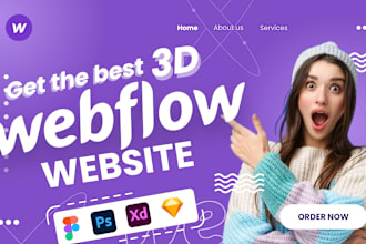 build 3d webflow website design 3d animated webflow ecommerce webflow animation