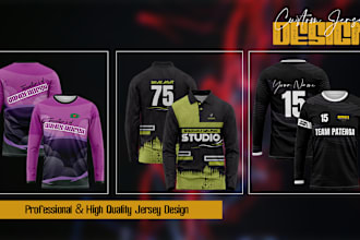 do custom jersey design or sublimation jersey