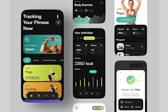 develop high quality custom fitness app for ios and android, personal, training