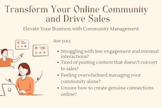 transform your online community and drive sales with a customized plan