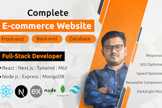 build or rebuild website development ecommerce website as a mern stack developer