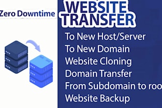 move or transfer your website to new host or domain