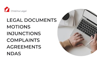 professionally draft motions, injunctions and complaints as legal writer