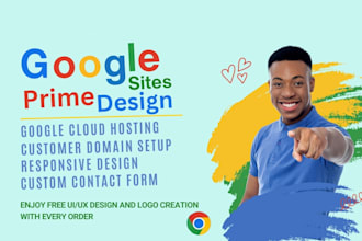 design a prime website in google sites for your business
