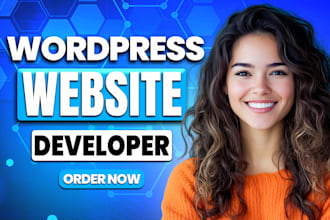 do wordpress website development, custom website or business wordpress website