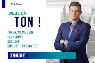 build volume bot telegram mini app presale staking dex on ton chain